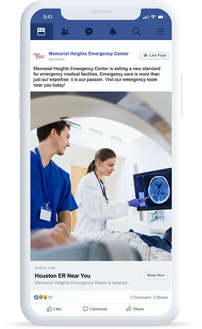 Build Your Local Awareness <br>with Facebook Ads for ERs