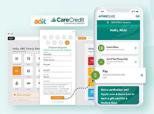 Synchrony Expands Dental Payment Offerings with Adit Practice Management Software Partnership