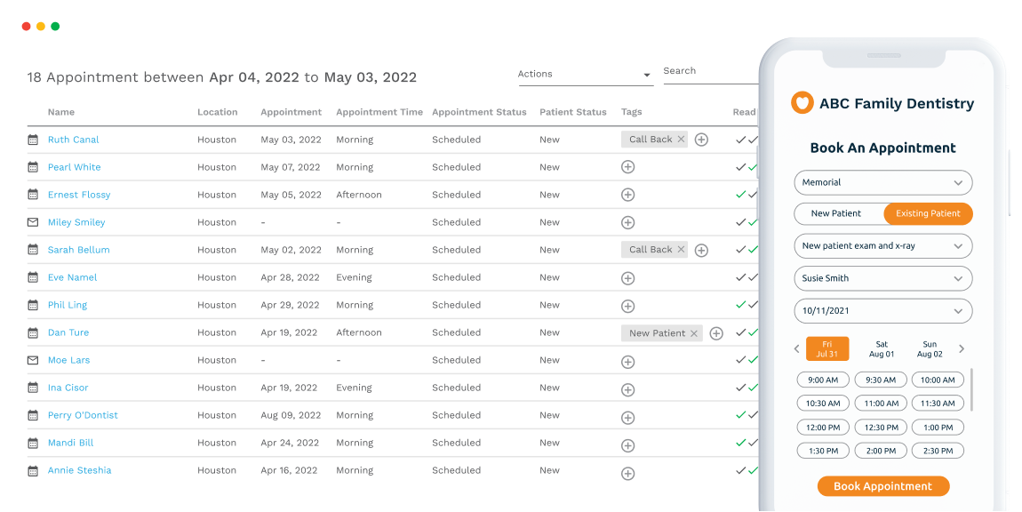 Dental Appointment Scheduling Software to Simplify Your Online Booking